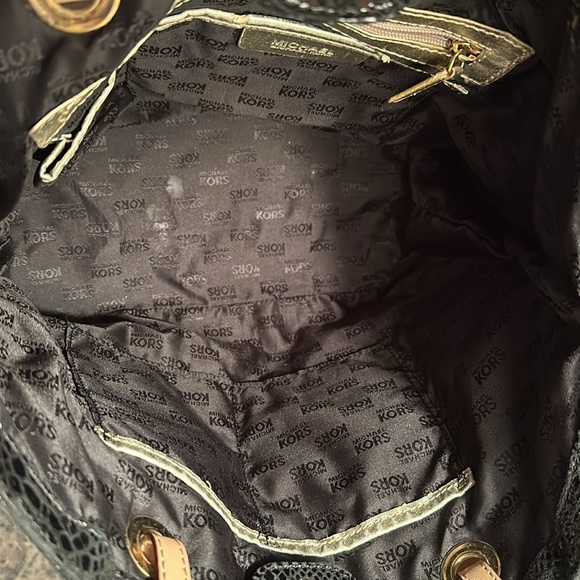 Michael Kors Black Python Tote - Picture 6 of 7